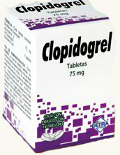 Generic Plavix 75 mg 28 Tabs, Clopidogrel